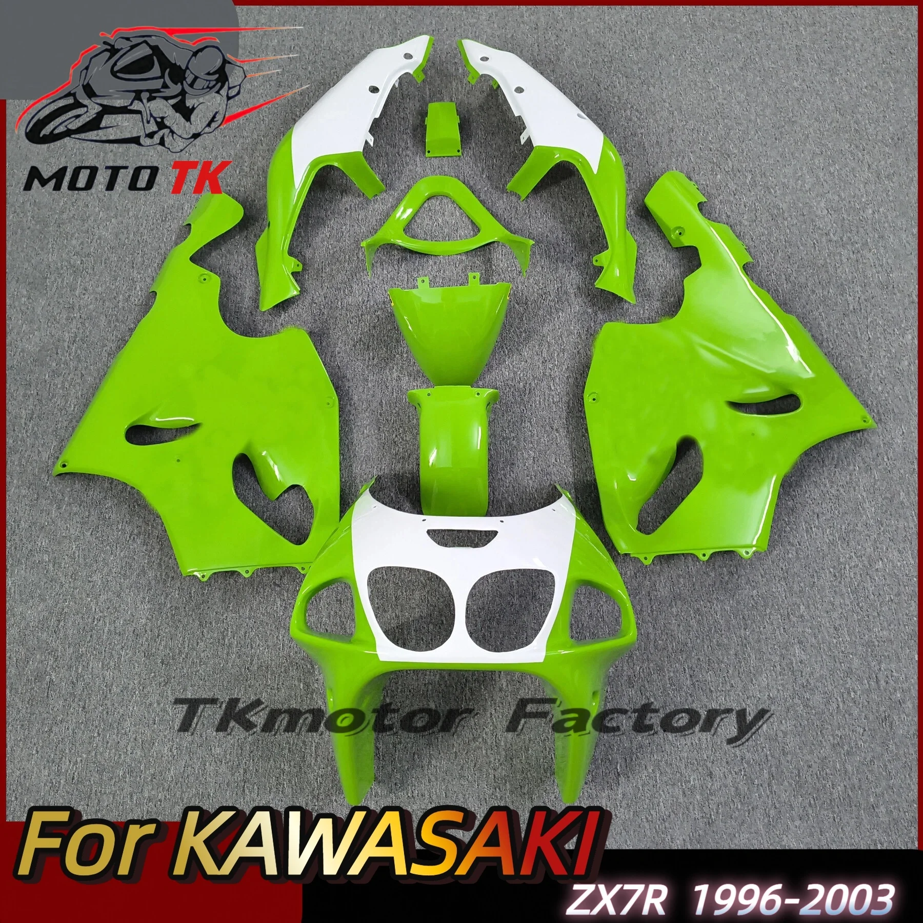 Custom Motorcycle Fairing Kit For Kawasaki ZX-7R ZX7R 97-03 ZX 7R 1997 1998 2000 2001 2002 2003 High Quality Bodywork Fairings