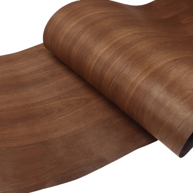 L:250*58cm T:0.25mm Chapa de madera empalmada de roble ahumado Natural-Mesas y estantes de cafetería Boutique muebles decoración de gabinetes