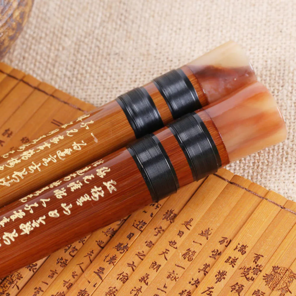 

1Pcs Introductory Flute Beginners Chinese Traditional Instrument Wood Material Sturdy Drop Resistant Glossy Smooth Portable