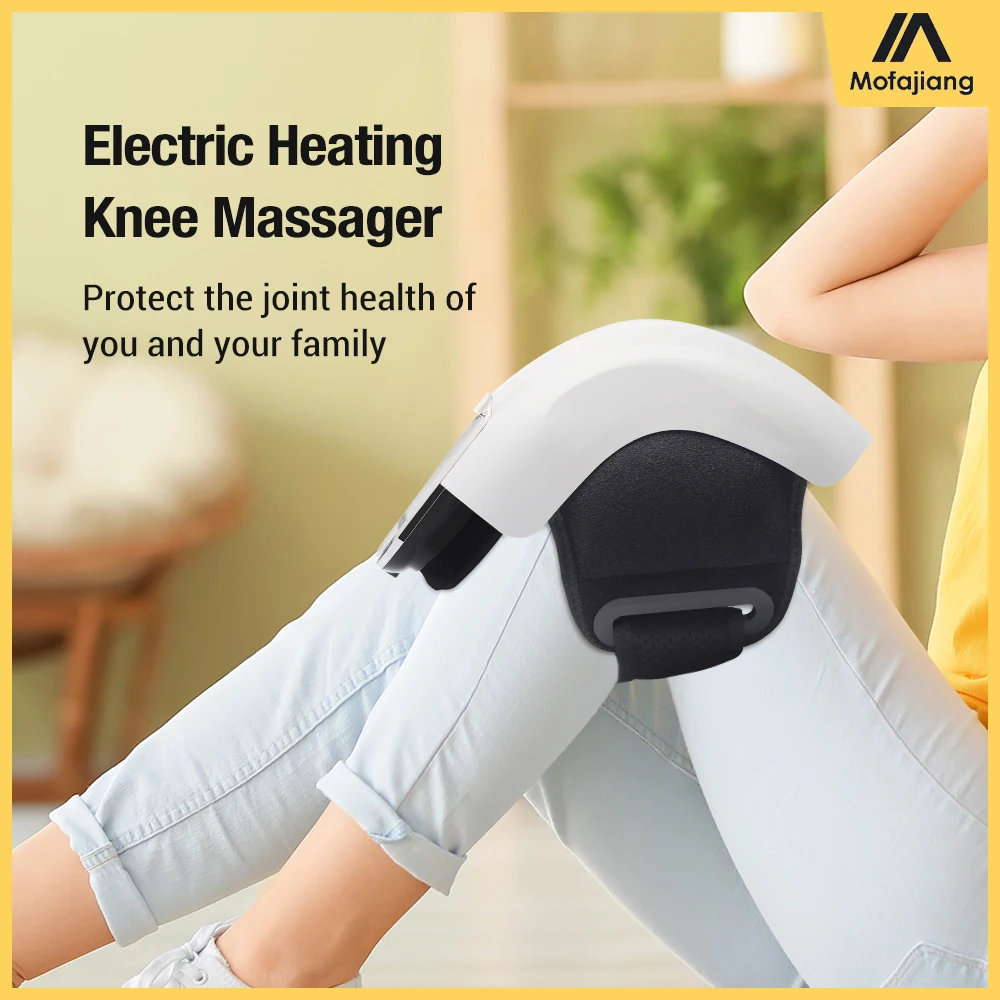 Electric Knee Massage Air Pressure Heating Vibration Massage Leg Joint Hot Compress Knee Pad Airbag Massager