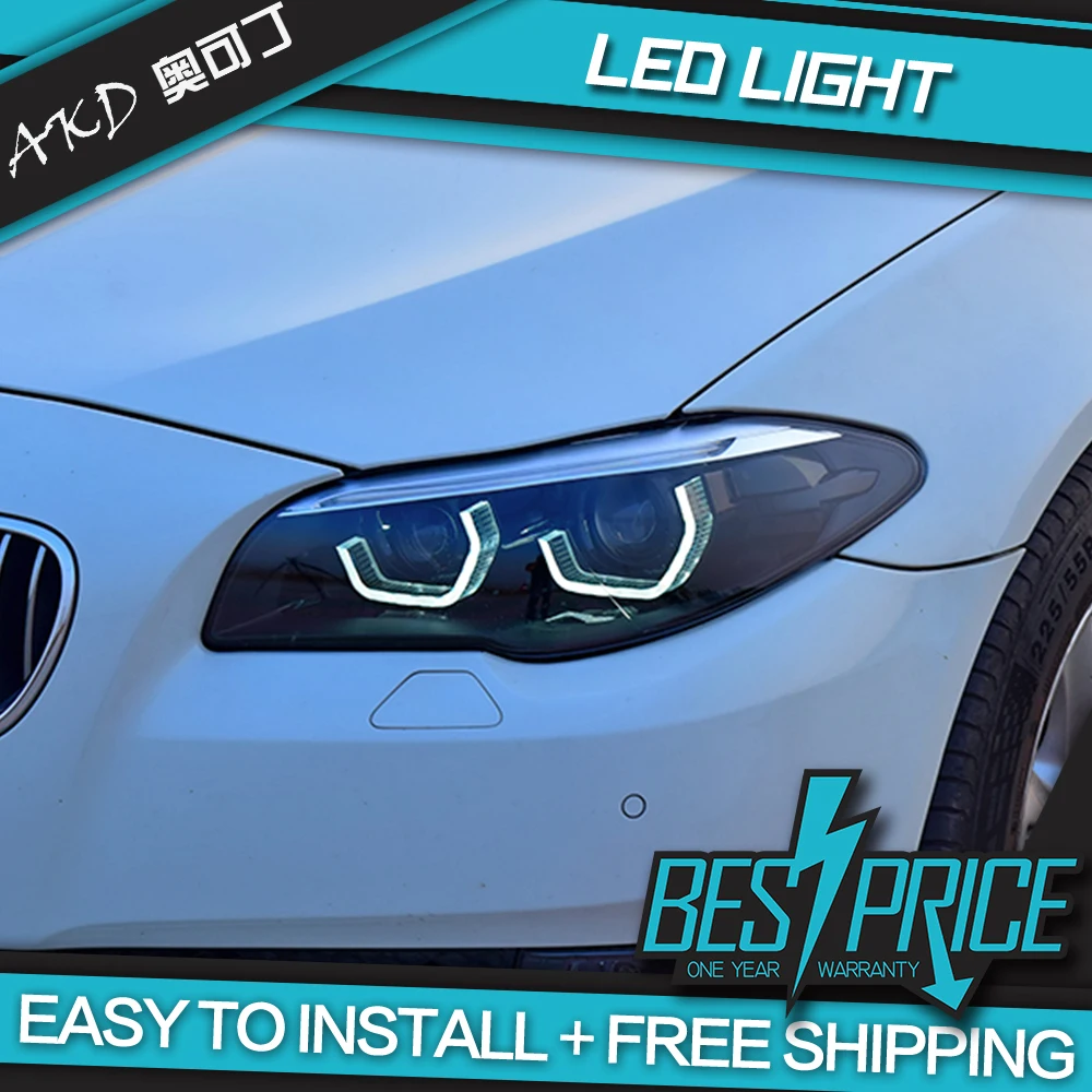 

AKD Car Styling for F10 Headlights 2010-2017 F18 520i 525i 530i 535i LED Headlight DRL Dynamic Hid Bi Xenon Auto Accessories