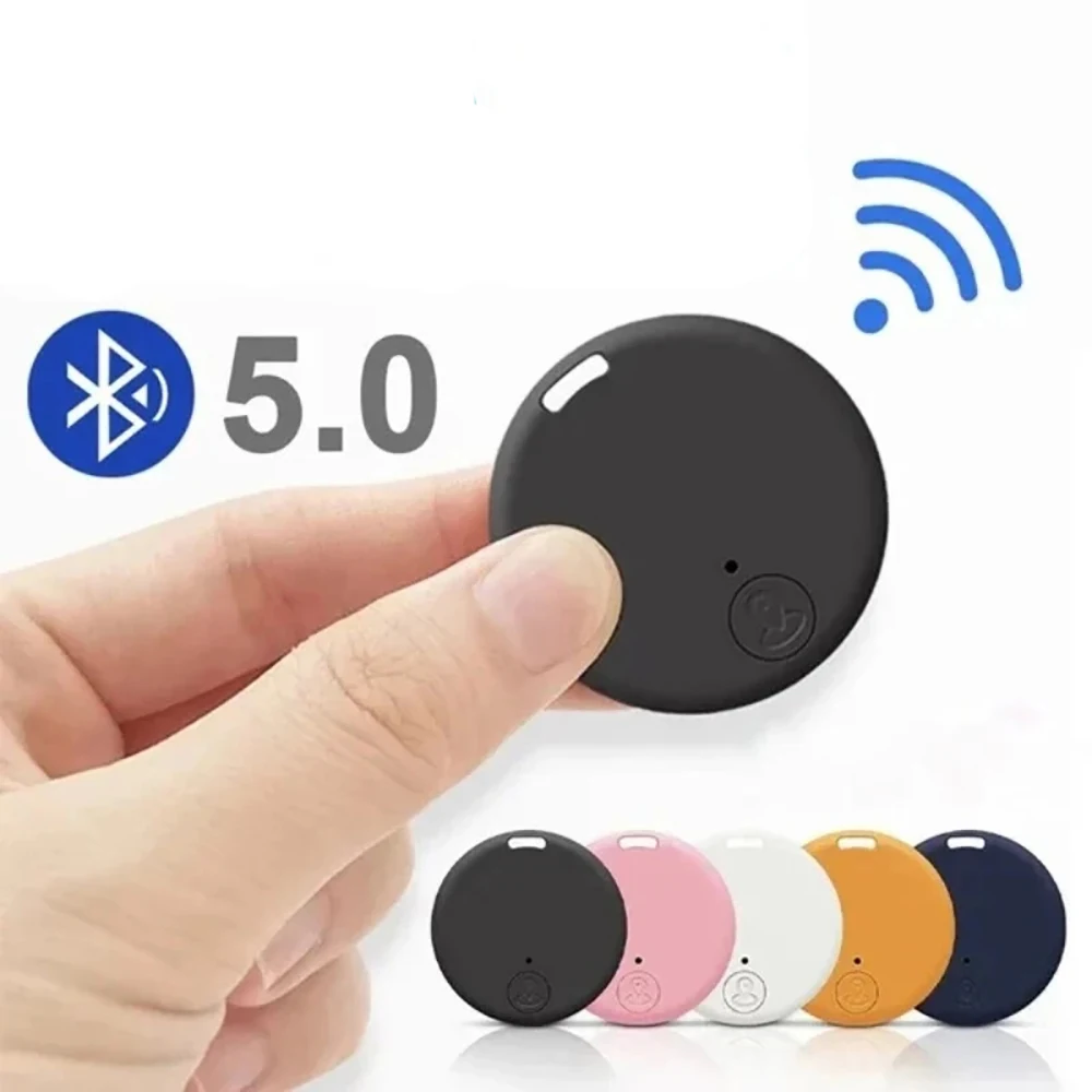 Anti-Lost Device Anti-Lost Device Mini Pets Bluetooth 5.0 GPS Tracker Round Pet Kids Bag Wallet Tracking Smart Finder Locator
