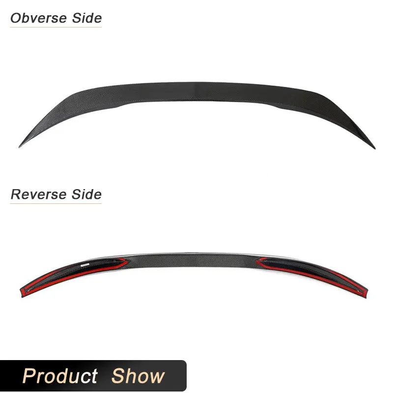 أجنحة سبويلر خلفية للسيارة من ألياف الكربون الكاملة لـ Zeekr 001 EV MC Zeekr 2021-2023 طقم سبويلر خلفي للسباق طقم هيكل الشفاه