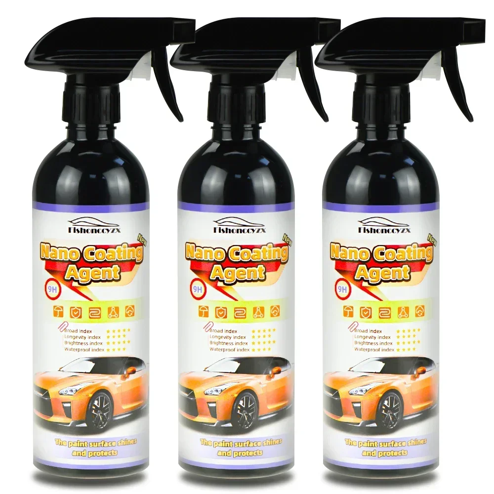 Revestimiento Cerámico para Autos de 500 ml y Dureza 9H, Productos para Detallado de Autos, Revestimiento Cerámico Nano Cristalizado, Pulimento para Autos