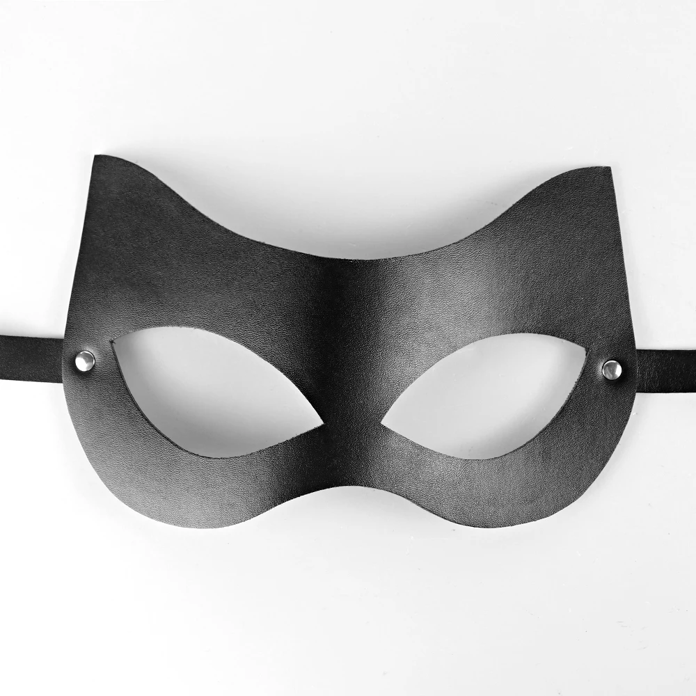 أقنعة جلدية سوداء تأثيري حفلة تنكرية قناع القط حفلة بولي Eye أغطية العين تأثيري حلي العين التبعي