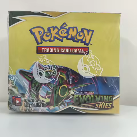 360Pcs English Pok&eacute;mon TCG: Sword Shield Evolving Skies Booster Box Pokemon trade card 36 Pack Box Ready to ship