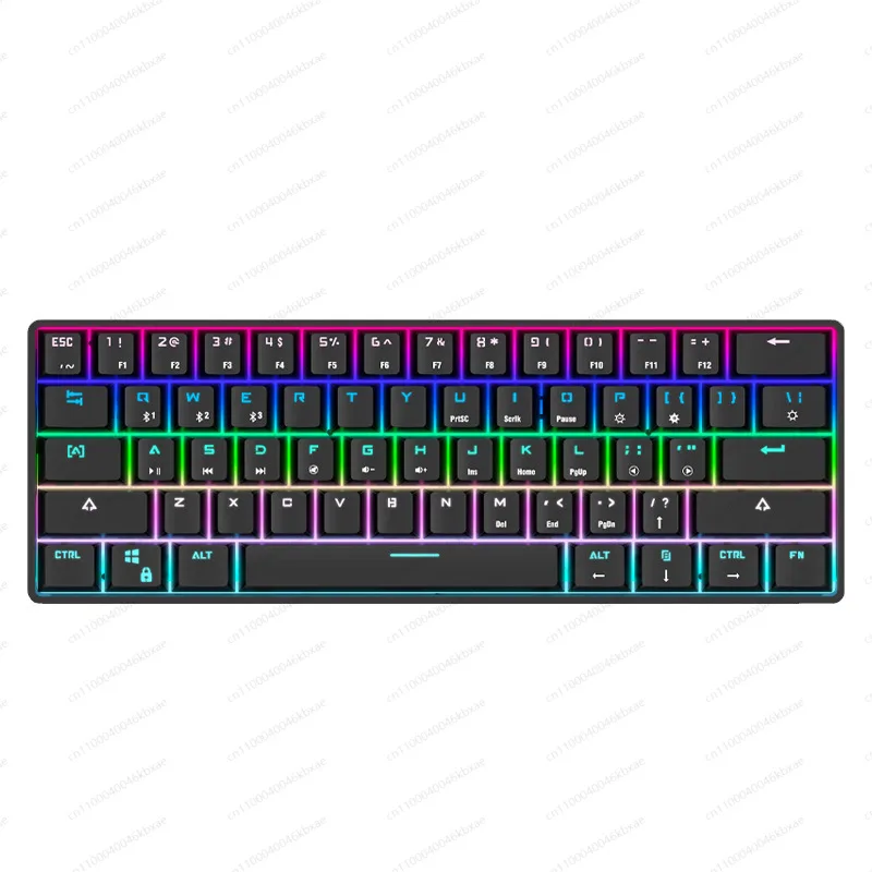 

61 keys Two-color injection molding keycap Mixed light effect Key line separation Portable keyboard Light luxury keyboard