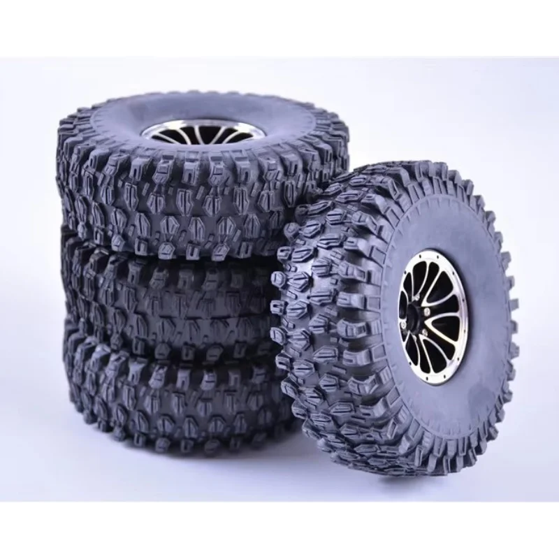 1.9 inch alloy wheel hub with tire for 1/10 Traxxas HSP Redcat Tamiya Axial SCX10 D90 HPI RC Rock Crawler