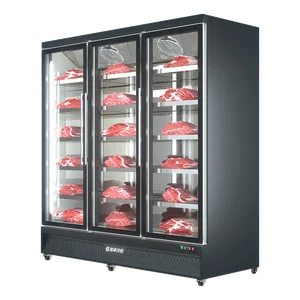 Kommerzieller kostenloser Fuß -Displanung, Glasgetränke Kühlschrank, Fleisch und Fleisch 8 Hauptverkäufe Gefrierschrank für Eiscreme - №7