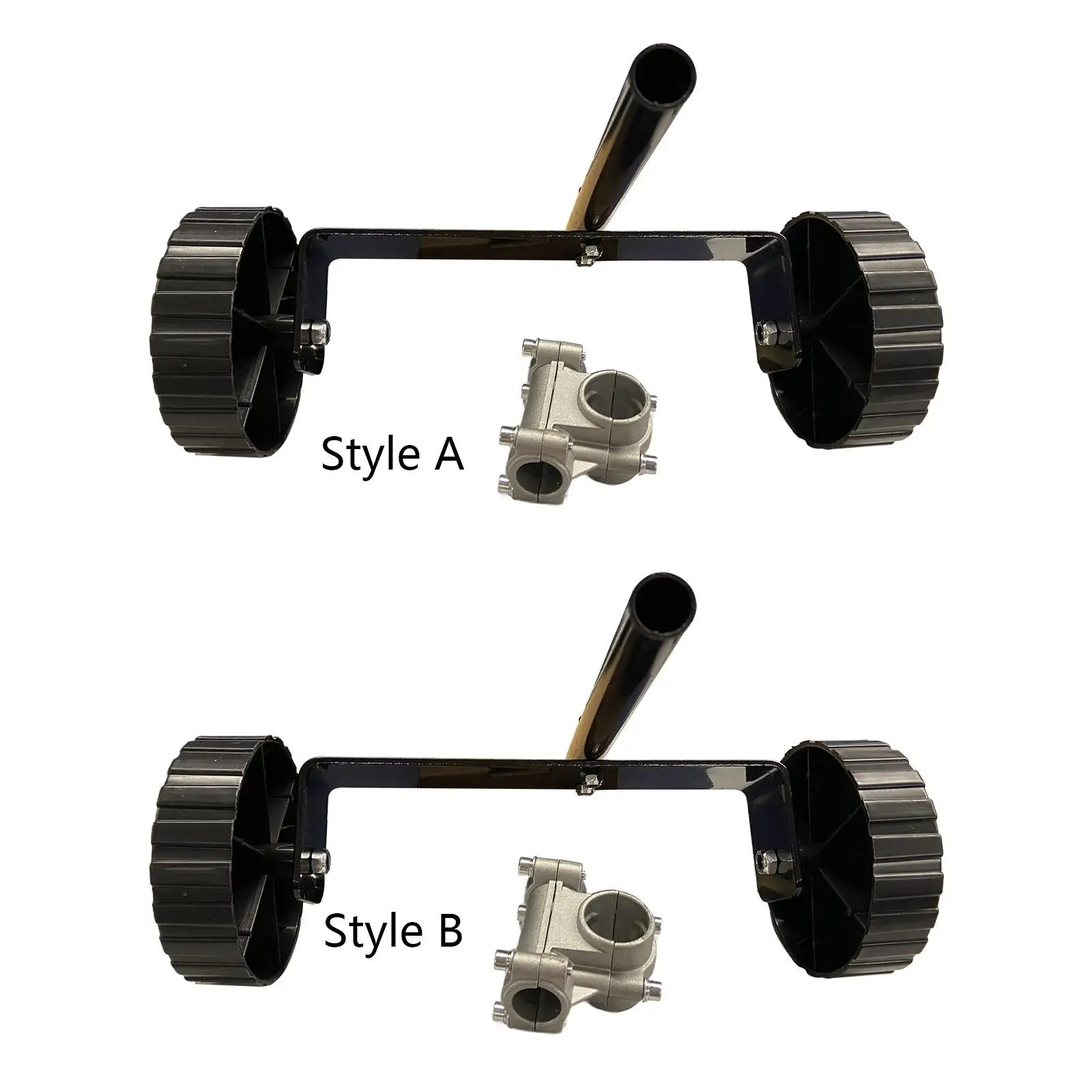 Metal Trimmer Support Wheels Sturdy Garden Weeding Accessory for Lawn Mower and Weed Cutter