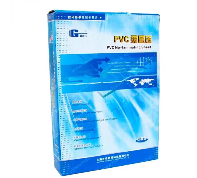 0.78mm Thick ID Card Making Supplies Material Blank Inkjet Print PVC Sheets A4 50sets White Color