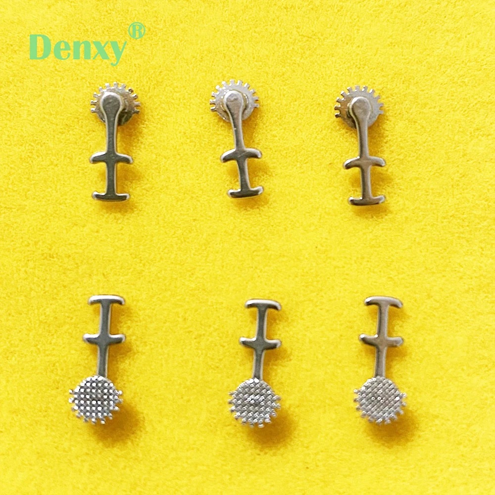 Lot High Quality Dental Orthodontic Lingual Button Bondable Multi-Hook Mesh Base For Screw Implant Crimpable Hook Ortho Bracket