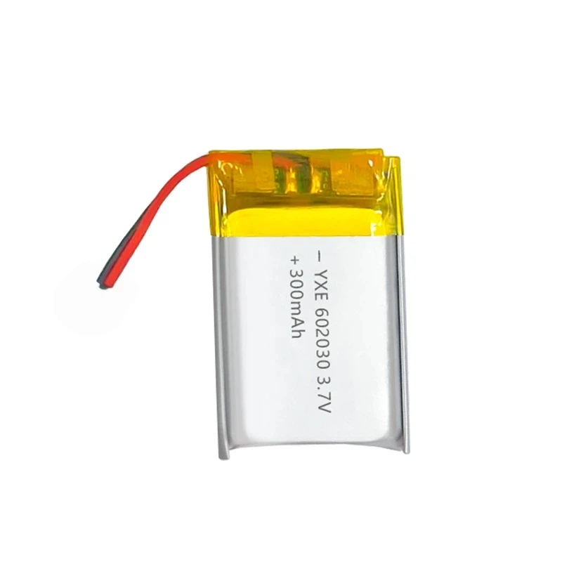 602030 3.7V 300mAh Polymer Lithium Rechargeable Battery No Plug HighCapacity Li-Po Battery for Camera GPS Navigator MP5 Headset