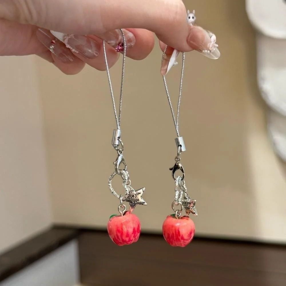 

Cute Fruits Phone Charms Pendant Star Heart Bag Charms Y2K Style Handmade Cellphone Lanyard CCD Camera