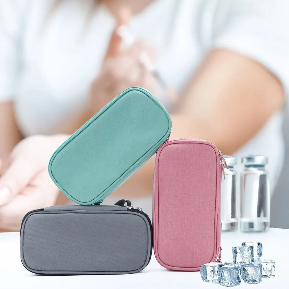 Insulin Cooling Bag for Diabetes Medicla Cooler Diabetic Pocket Oxford Pill Protector Waterproof Drug Freezer