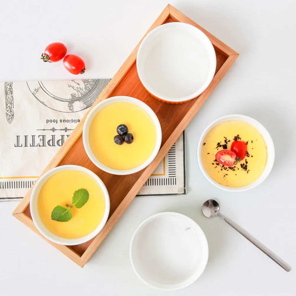 

5 шт. керамические формы для выпечки, равномерно нагревается, подходят для всех возрастов, набор домашней формы для выпечки в ресторане, десертные чашки, кухонные формы для выпечки