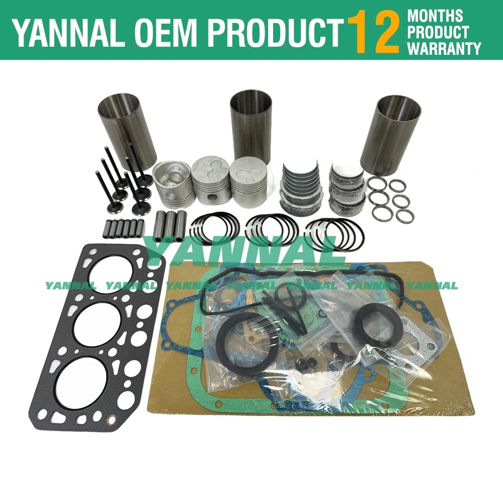 

New K3C Rebuild Kit with liner Kit Piston Kit Full gasket Kit valve Kit engine Bearings For Mitsubishi