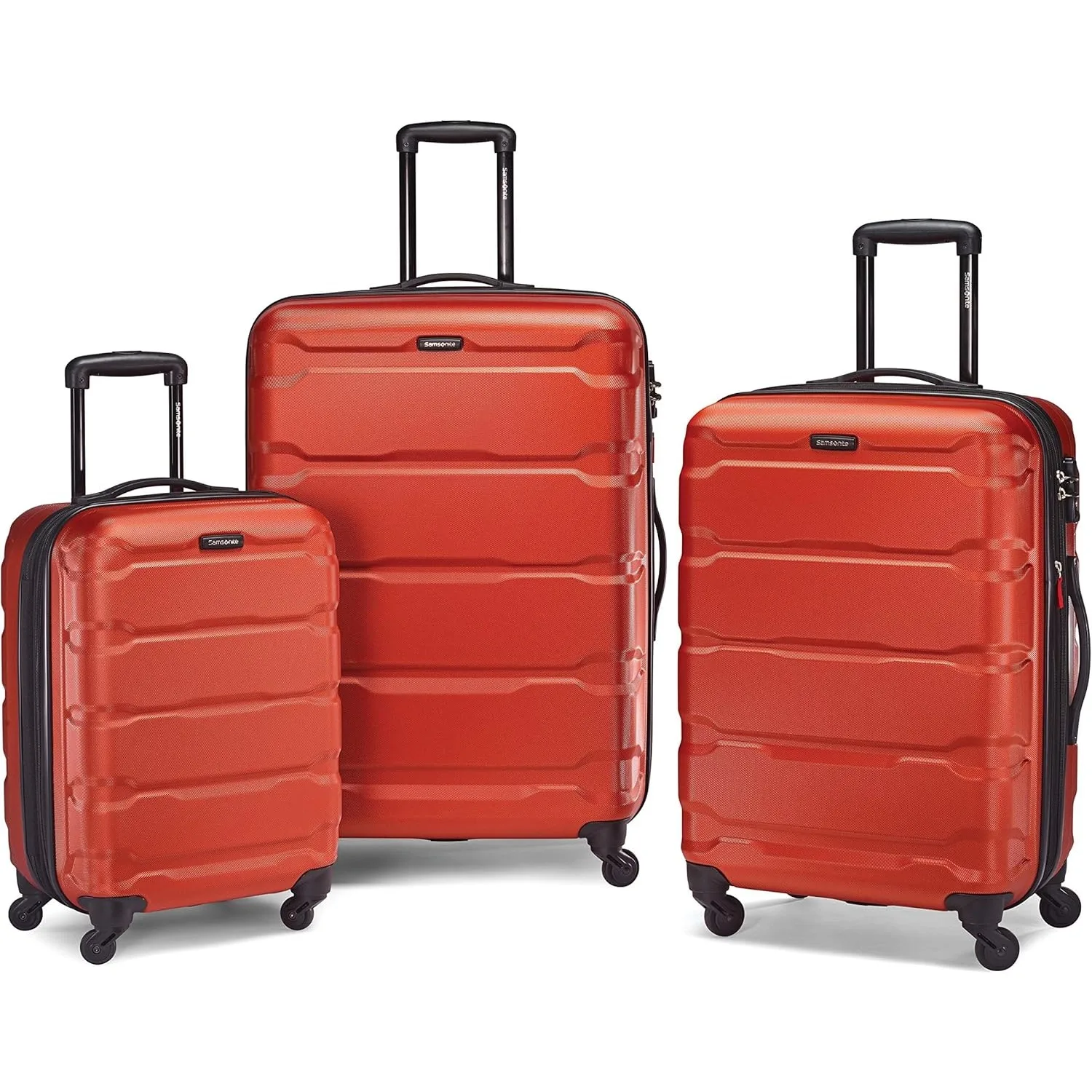 PC Hardside Expandable Luggage with Spinner Wheels, 3-Piece Set (20/24/28), Burnt Orange