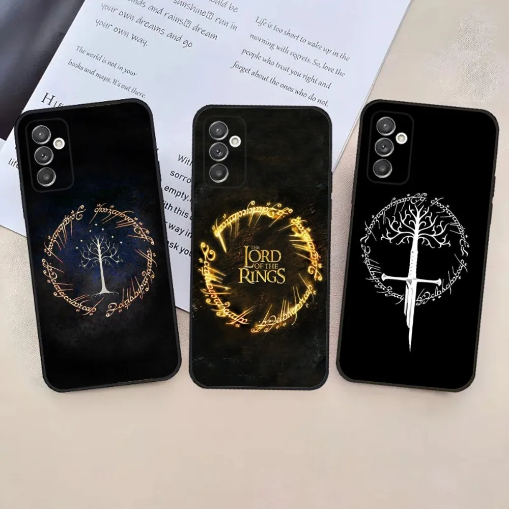 

The L-Lord of the R-Rings Phone Case For Samsung S24,23,22,30,21,10,9,Ultra,Plus,Lite,FE,5G Black Soft Case