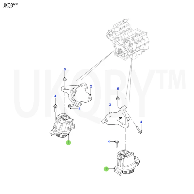 Ja gu ar F-PA CE 2016 La nd Ro v er T4A1060 engine mount