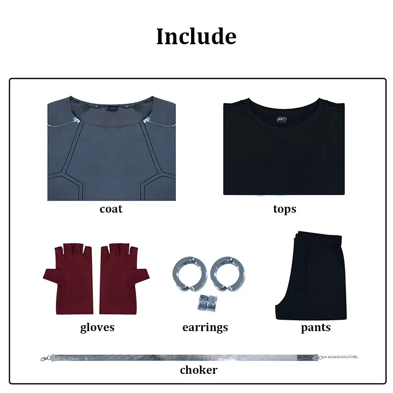 Wig Kostum Cosplay Till Alien Stage Pria Wanita Halloween Karnaval Pesta Peran Bermain Setelan Pakaian ir;l5