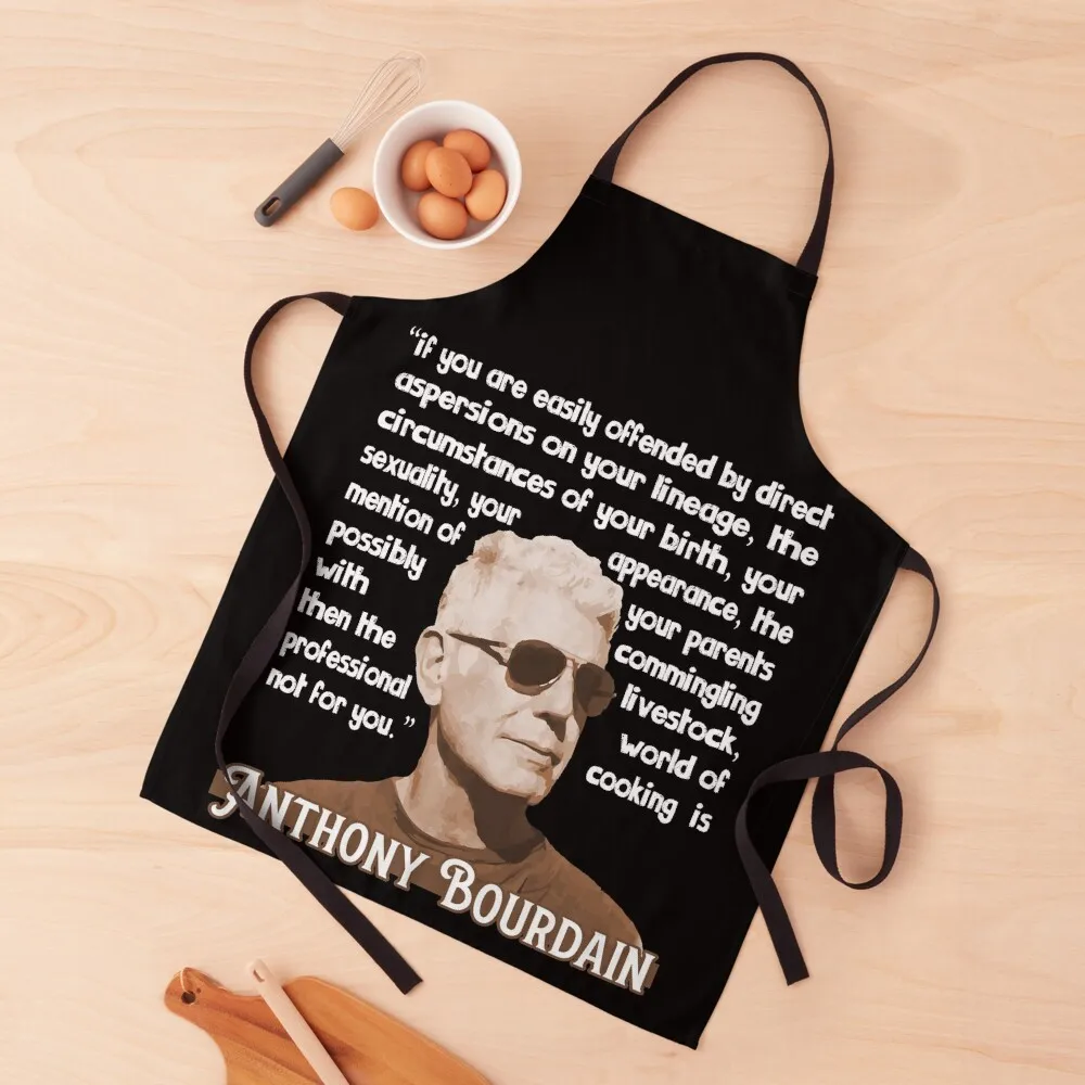 

Iconic Anthony Bourdain Quote Apron For Kitchen Women innovative kitchen and home items Funny Apron