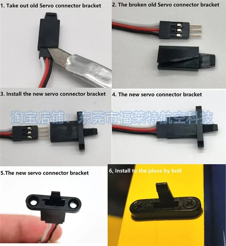 10pcs Servo Conector Suporte Conector de montagem para modelo de avião RC