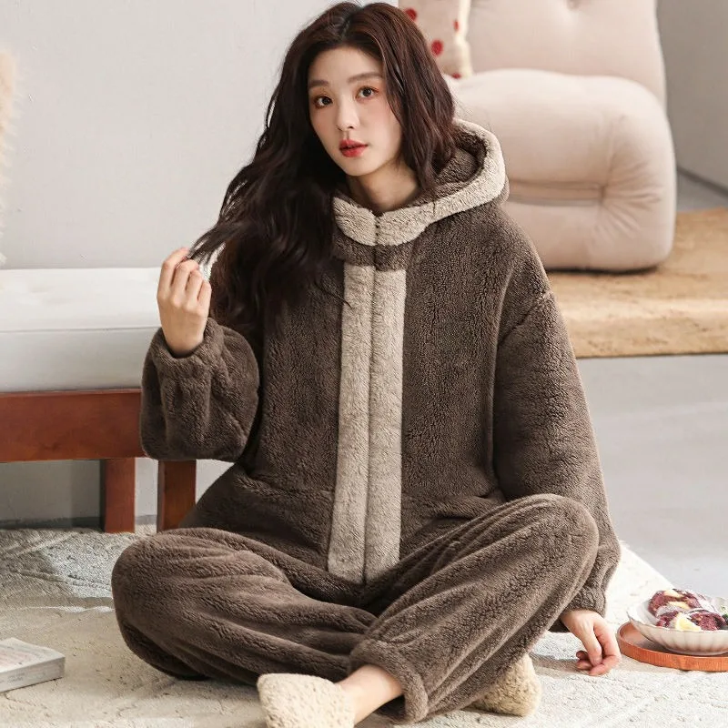 pyjama-fluide-ambre-a-capuche-pour-femme-vetement-de-maison-en-molleton-de-corail-peut-etre-porte-a-l'exterieur-ensemble-polaire-epais-disponible-nouvelle-collection-automne-hiver