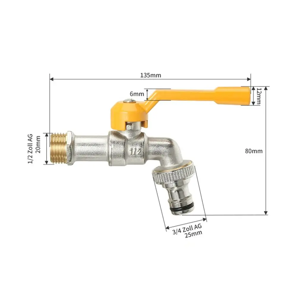 جميع النحاس صنبور مياه الصنبور واحد إلى واحد خارج 4/6/8 نقاط المياه الفاصل موصل الموضوع حديقة صمام الري التبديل #2