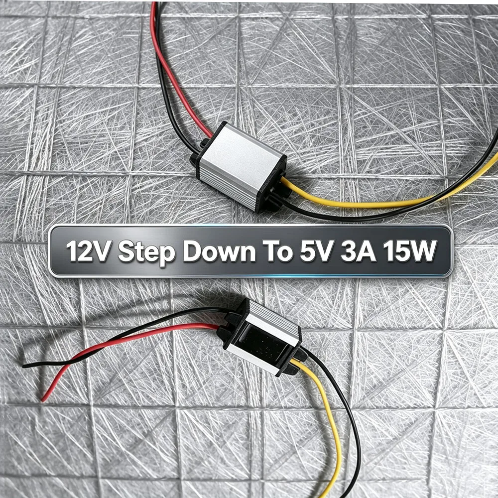 Waterproof DC/DC Converter 12V Step Down To 5V 1A 3A 5A Power Supply Voltage Regulator Module For Car Truck Boat Solar System