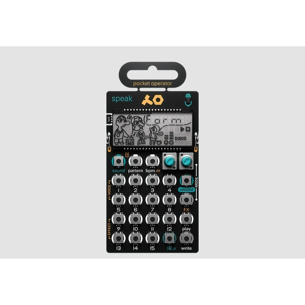 Sequencer PO-35 speaking pocket synthesizer portable sampler