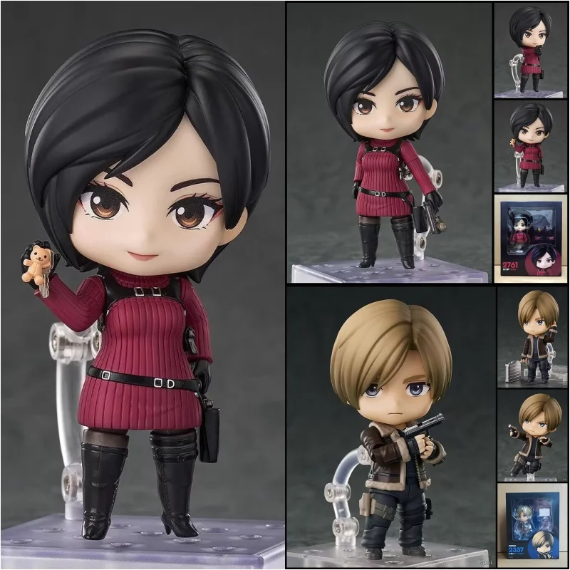 

2761# Ada Wong 2337# Leon Anime Figure Set Moveable Jointsface-Change Action Figure Toys Gifts