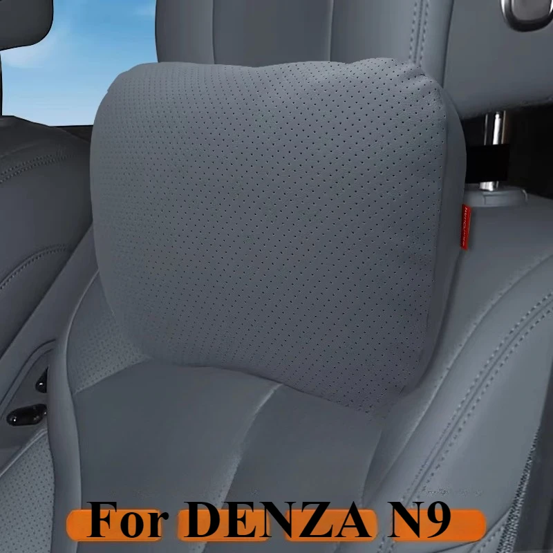 For DENZA N9 Car Headrest Lumbar Support Pillow Neck Protector Original Color Interior Nappa Seat Cushion Pillows