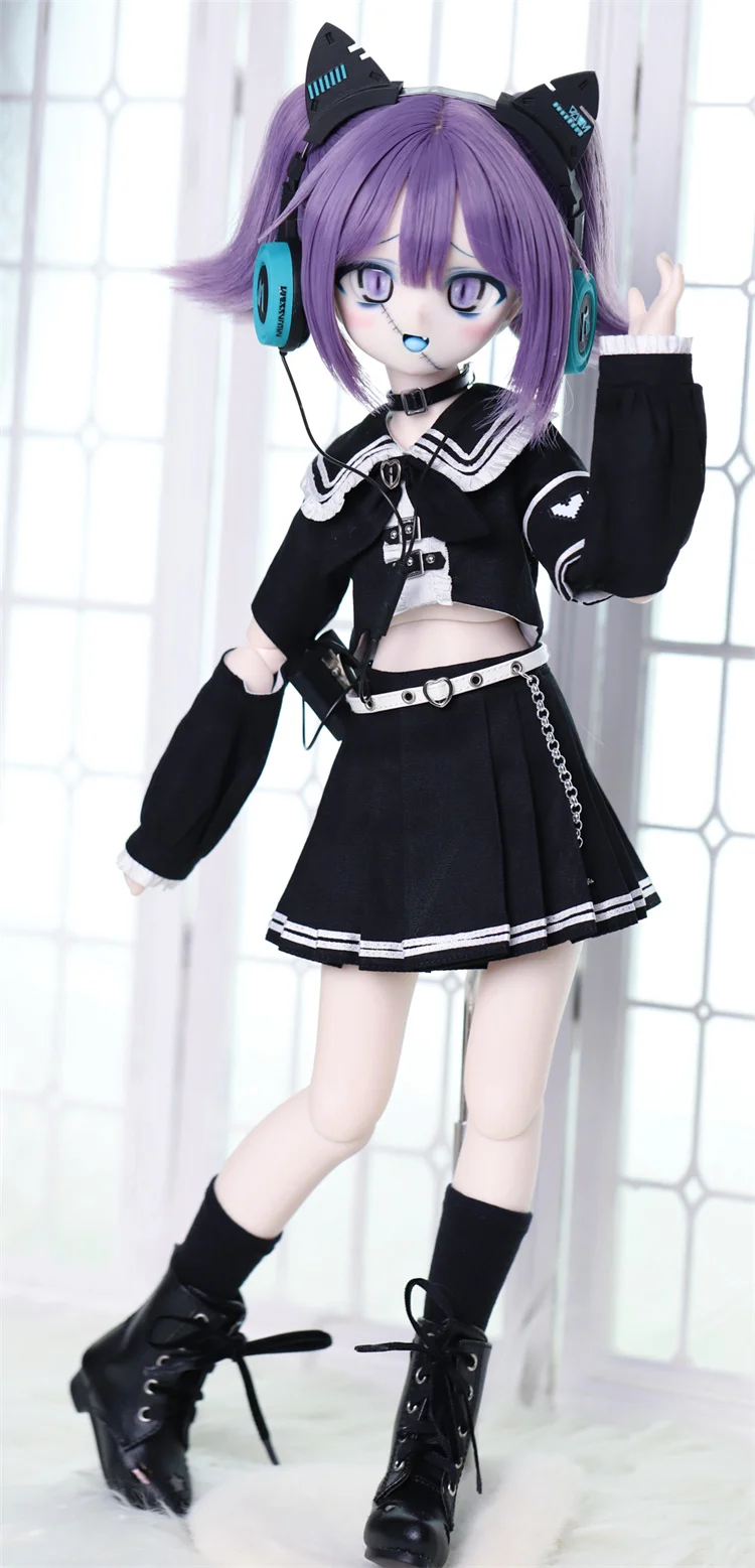 MSD MDD 1/4 BJD Doll Clothes BJD Accessories Pink Blue Black Skirt Top Outfit Sweet Doll Dress Up Gift Diy Clothes