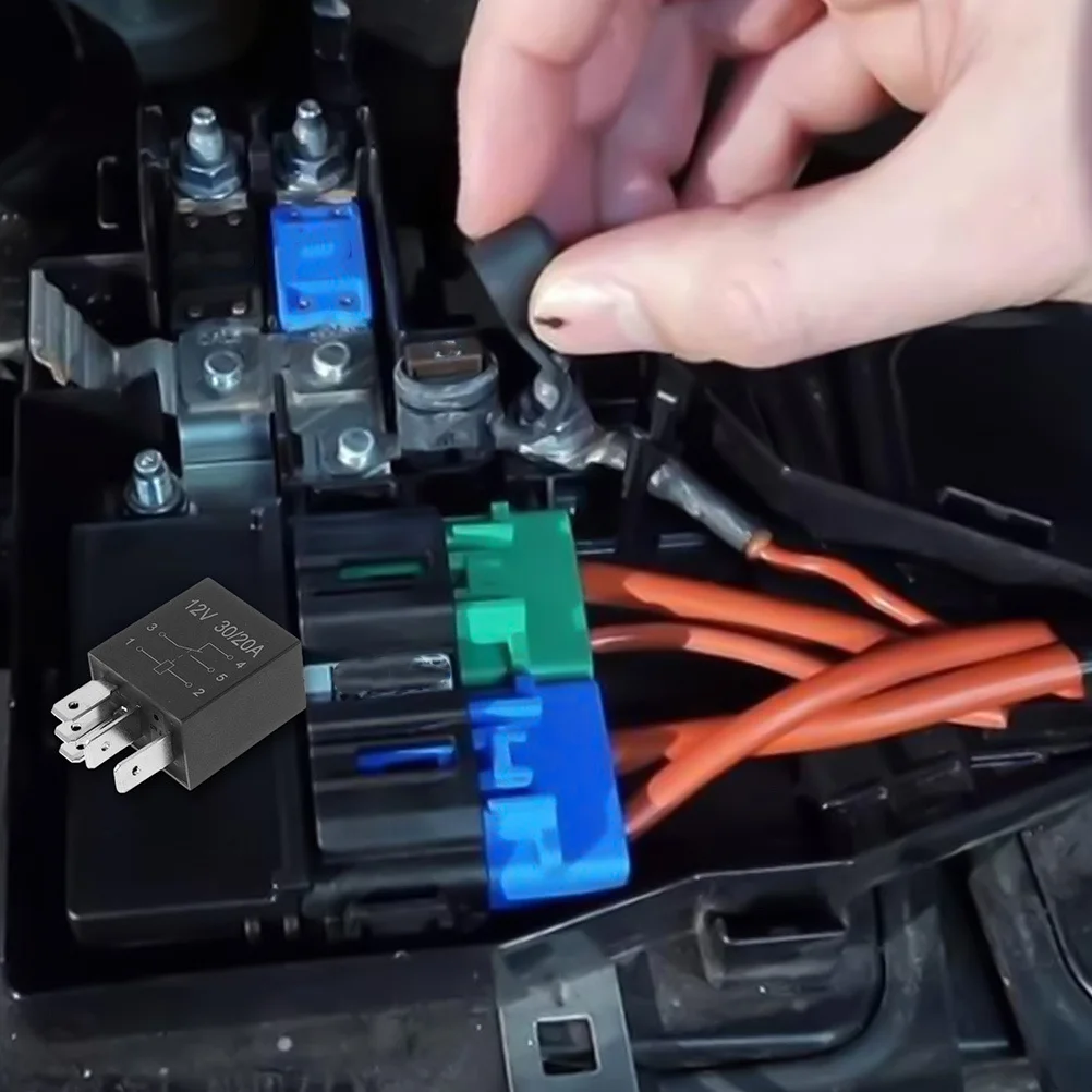 

5Pcs Automotive Relay 12 Volt 5 Pin 30a Spdt High Load Auto Relay Switch for Car Starter Marine Truck Car Part