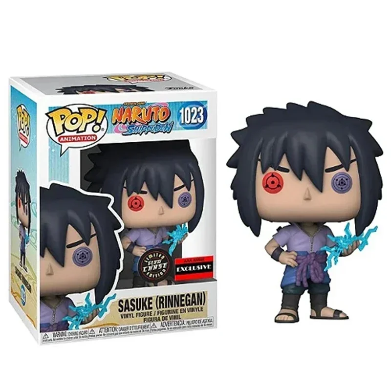 El más nuevo FUNKO POP Naruto Limited Sasuke (rinnegan) # 1023 Colección de figuras de acción Modelo Juguete Adornos decorativos para regalo de niños