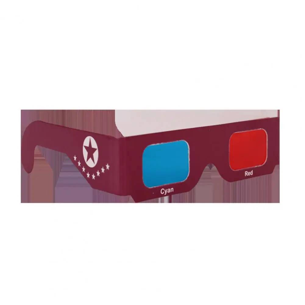 Lunettes Scientific Leone nition 3D pour enfants, kit de lunettes, verre cyan, carton, bricolage