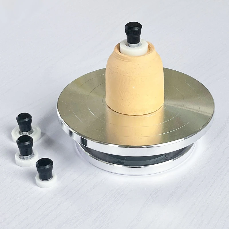 4pcs Set Pottery Trimming Positioning Center Point Bearing DIY Ceramic Trimming Rotary Fixing Clay Molding Pottery Tools
