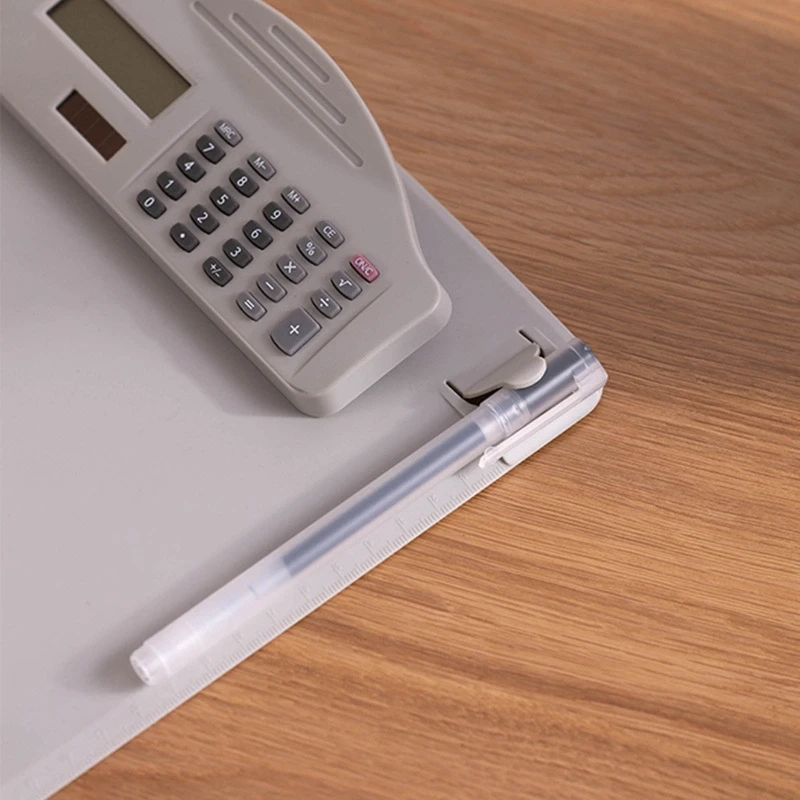 Hangable Calculator File Holder School Office Stationery for Calculating Writing