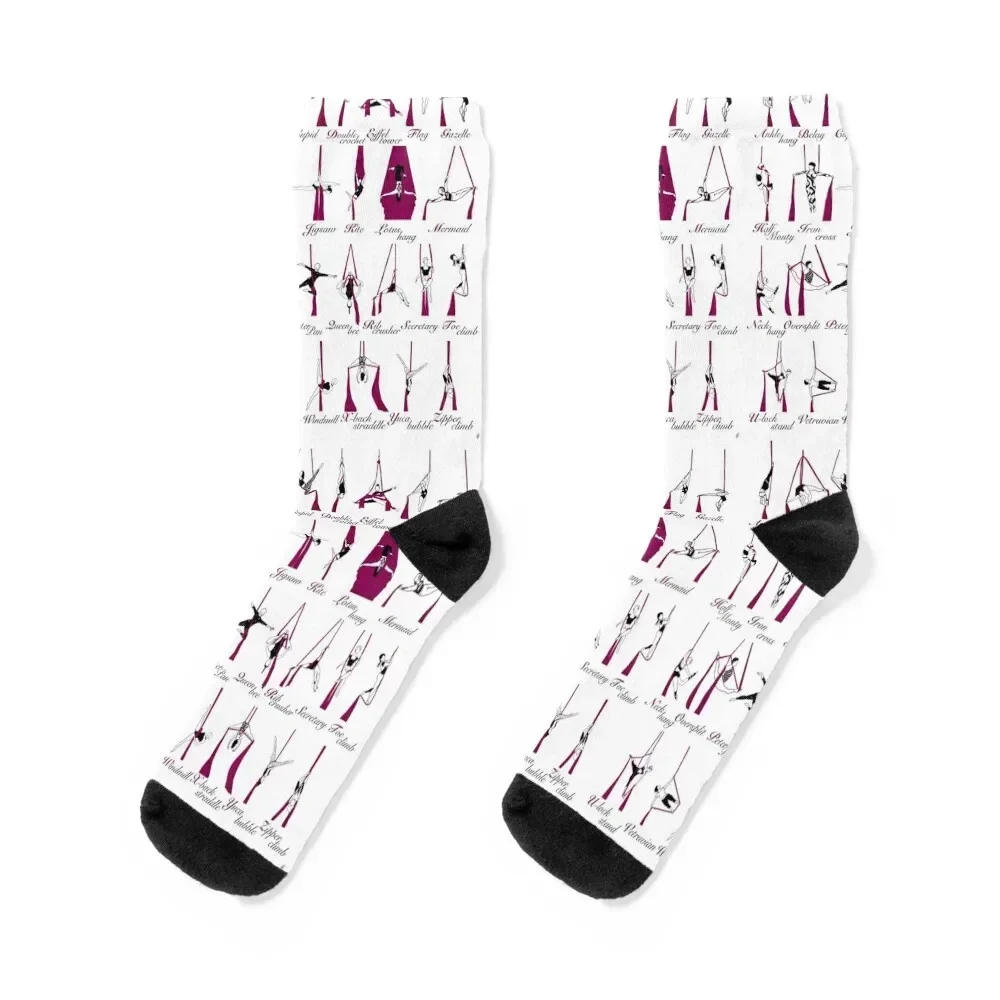 

Complete Aerial Alphabet (silks) Socks new in's Christmas designer brand Antiskid soccer Men's Socks Women's