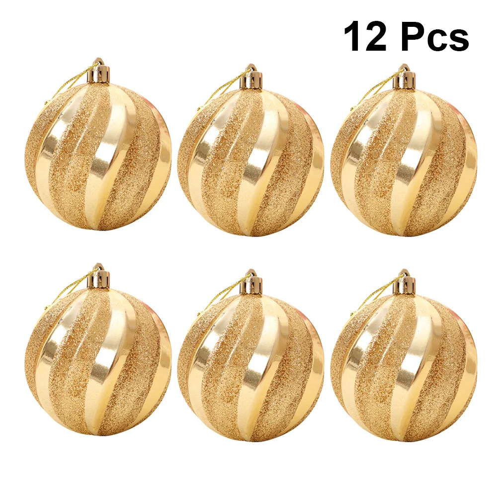 

12 Pcs Christmas Balls for Tree Topper Decoration 2024 Ornaments Decorations Pendant New Year