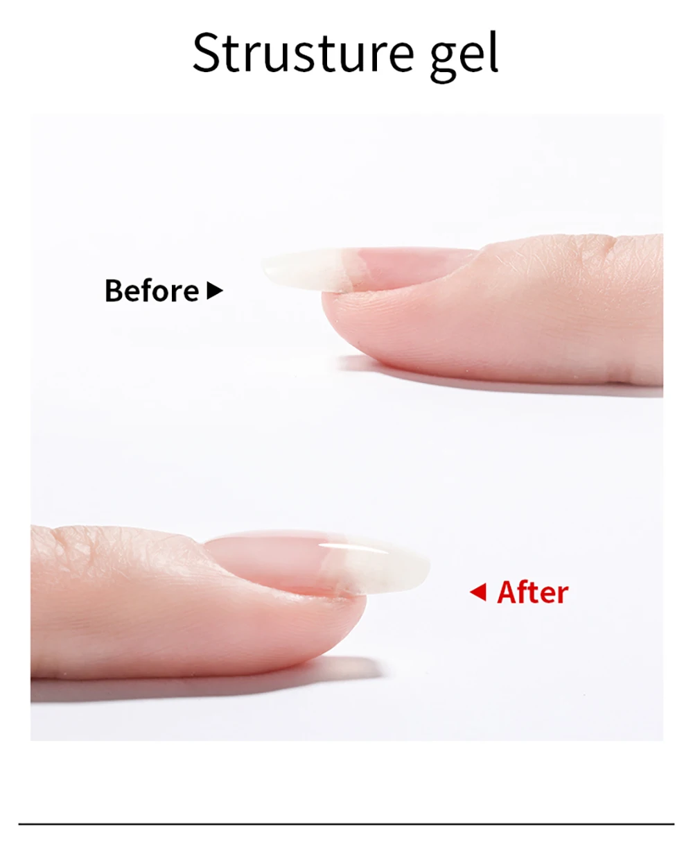 Vendeeni 4-in-1 Multifunktions-Top-Coat Gel Nagellack UV-Verlängerungsgel Verstärkter Wellenlinien-Nagel-Gel mit Strasssteinen 15g – Detail 6