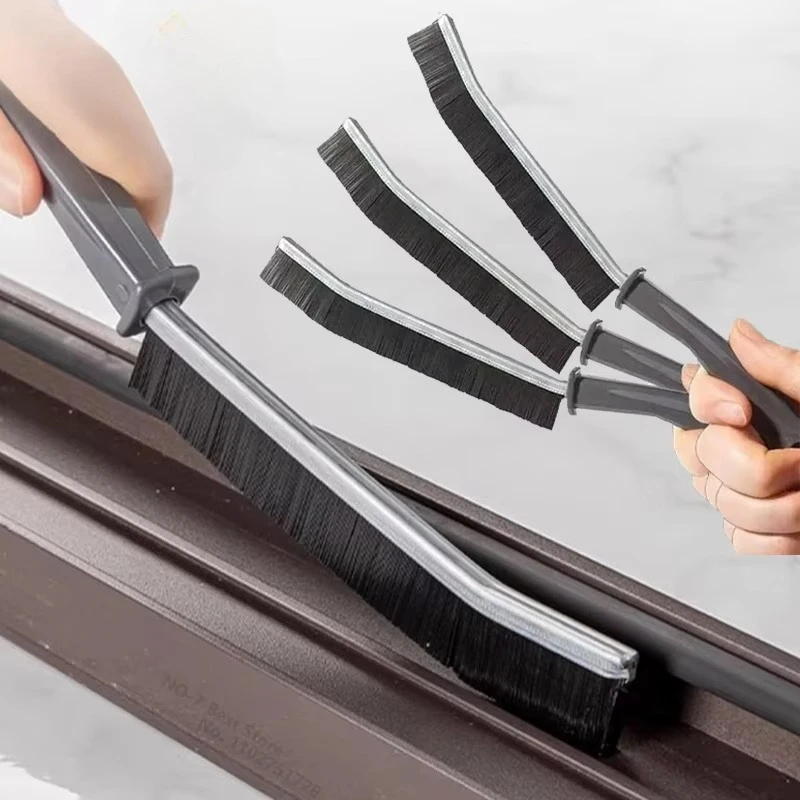 Hard-Bristled Window Cleaning Brush for Tile Joints Crevice Gap Home Cleaner Accessory