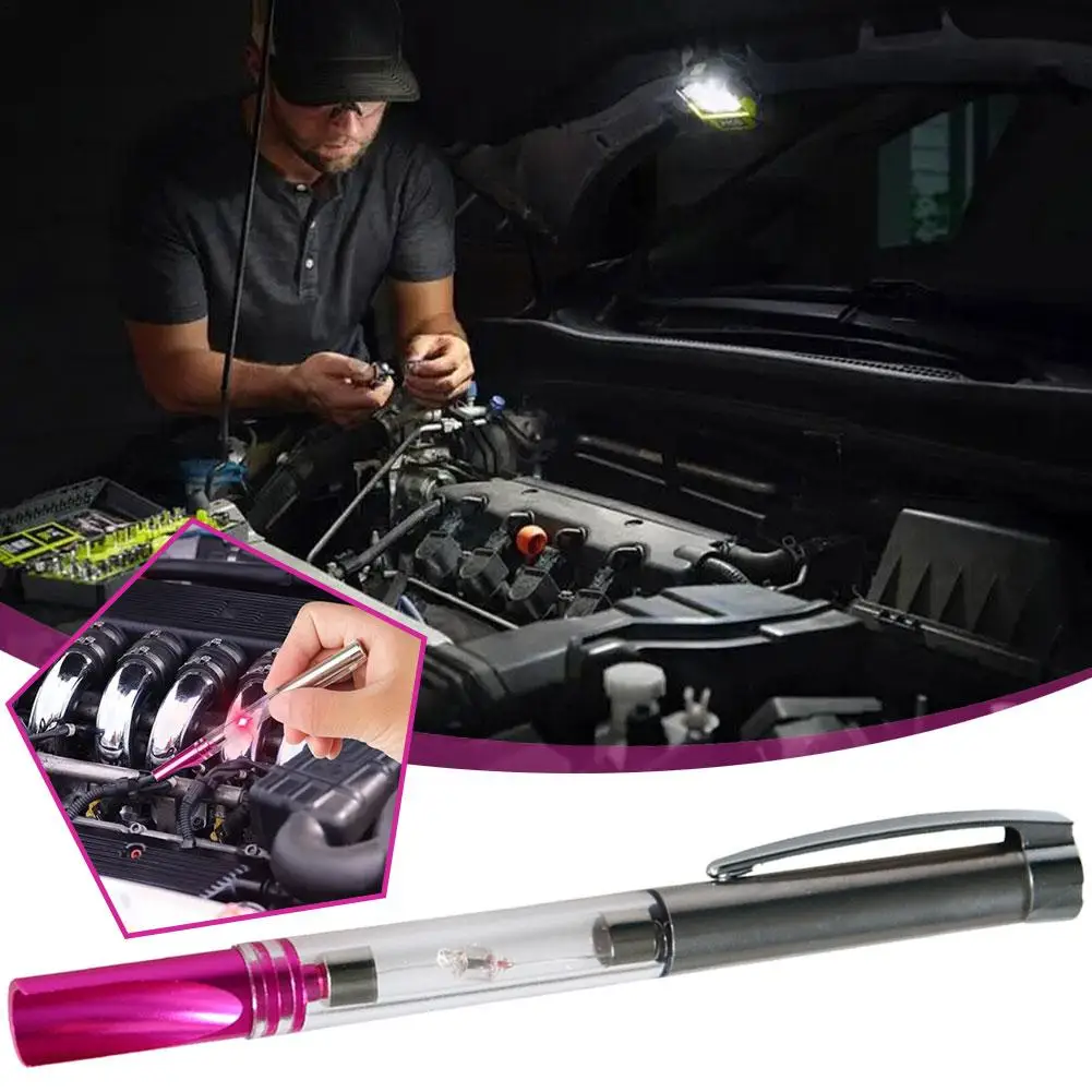 Car Spark Tester Coil Ignition System Diagnostic Tool Portable Test In-Line Spark Wire Igniton Autos Hand Diagn Tools T9K2