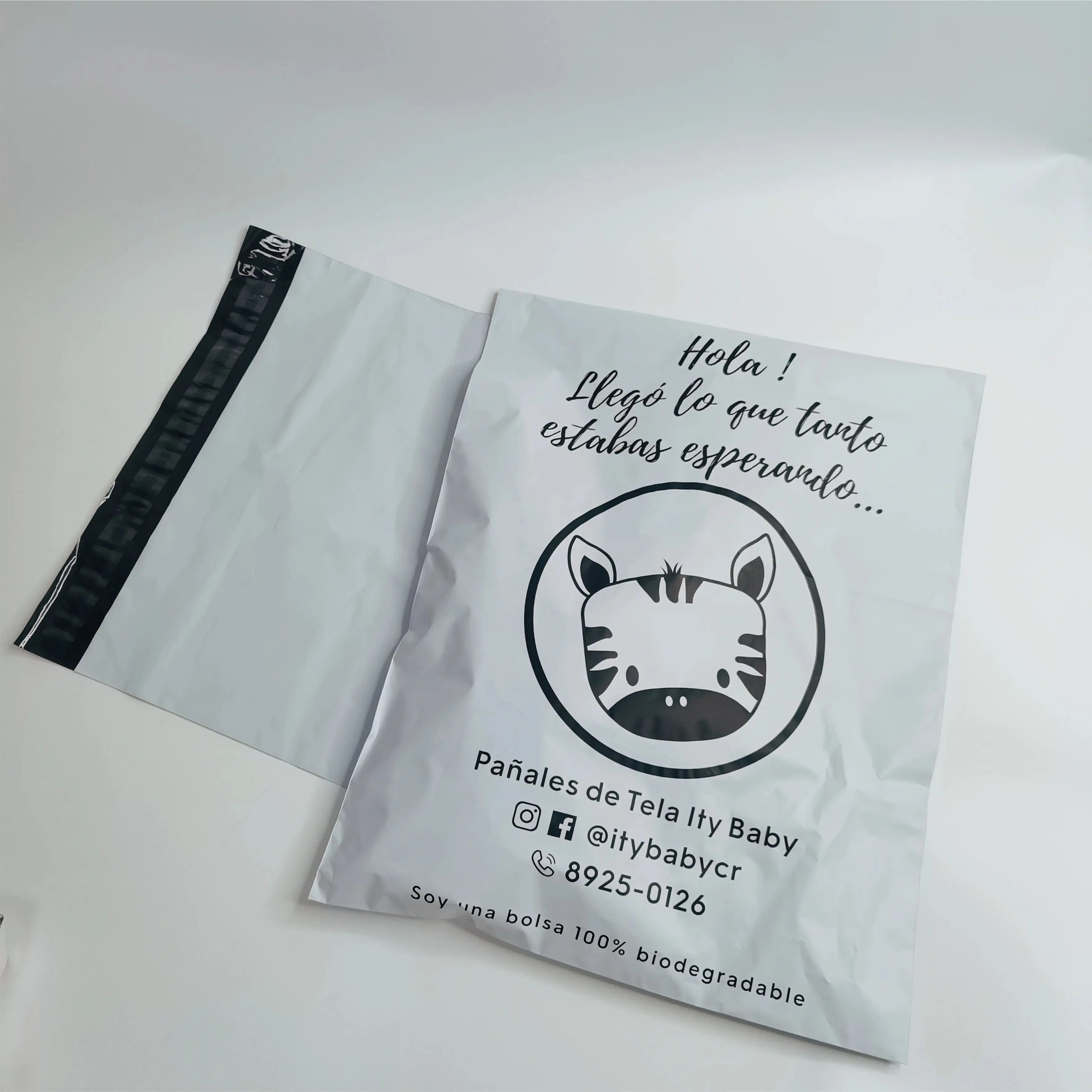 Custom Design eco friendly mailer Recycled Post White Poly Mailers Shipping Envelopes Mailing Bag 100pcs