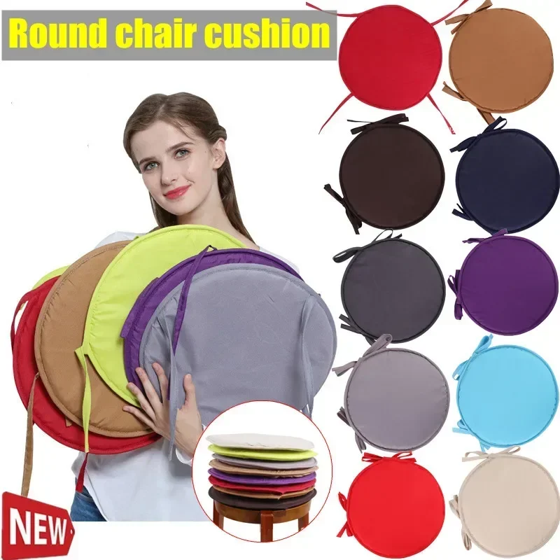 14 Colors Round Cushion Non-slip Seat Cover Home Cushion Outdoor Cushion