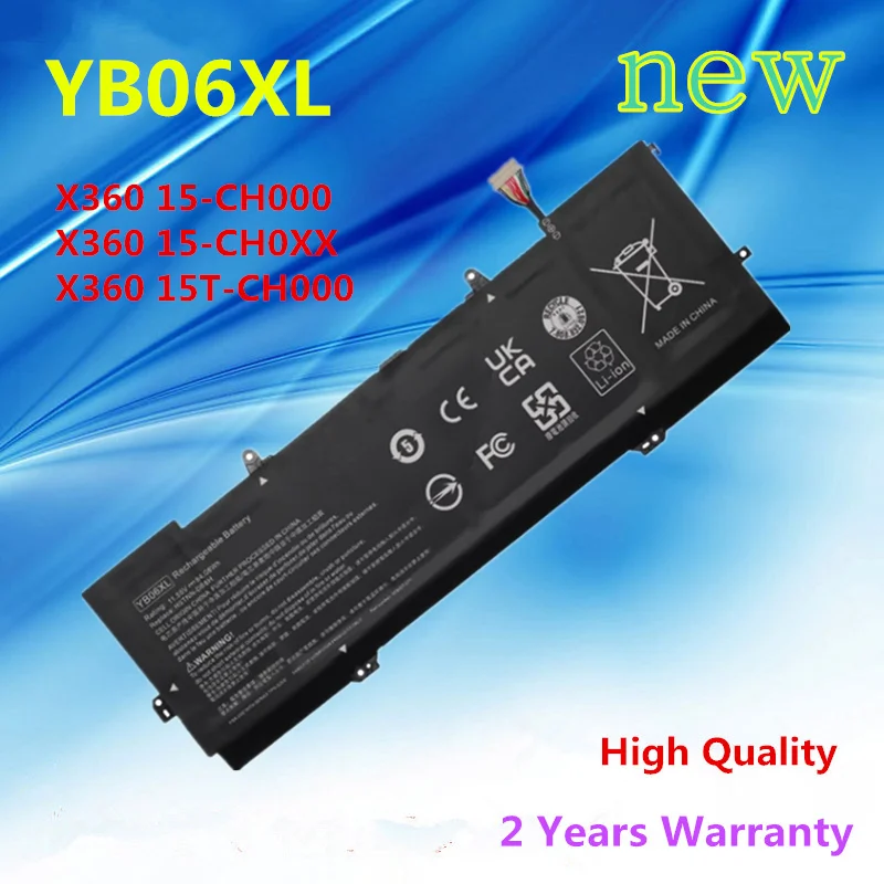 

New YB06XL Laptop Battery for HP Spectre X360 15-CH000 15-CH0XX 15T-CH000 YB06084XL HSTNN-DB8H HSTNN-DB8V TPN-Q200