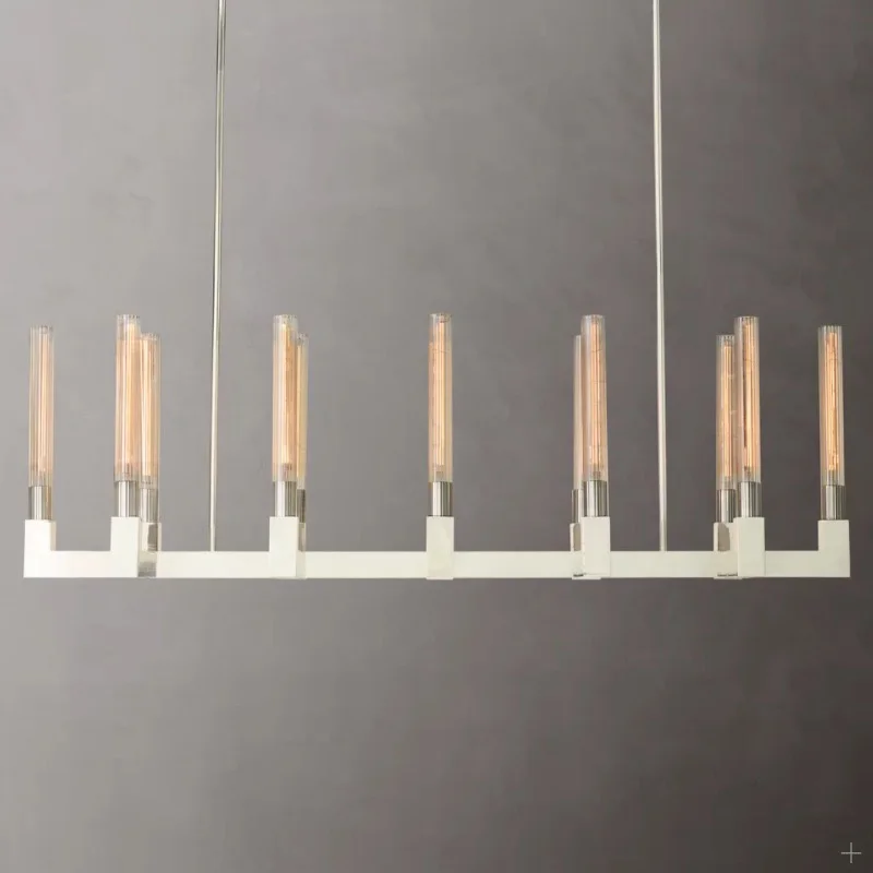 Nordic American Style Ceiling Light 2025 Long Round Pendant Lamp 3 Color Dimmable for Living Room Restaurant Luster