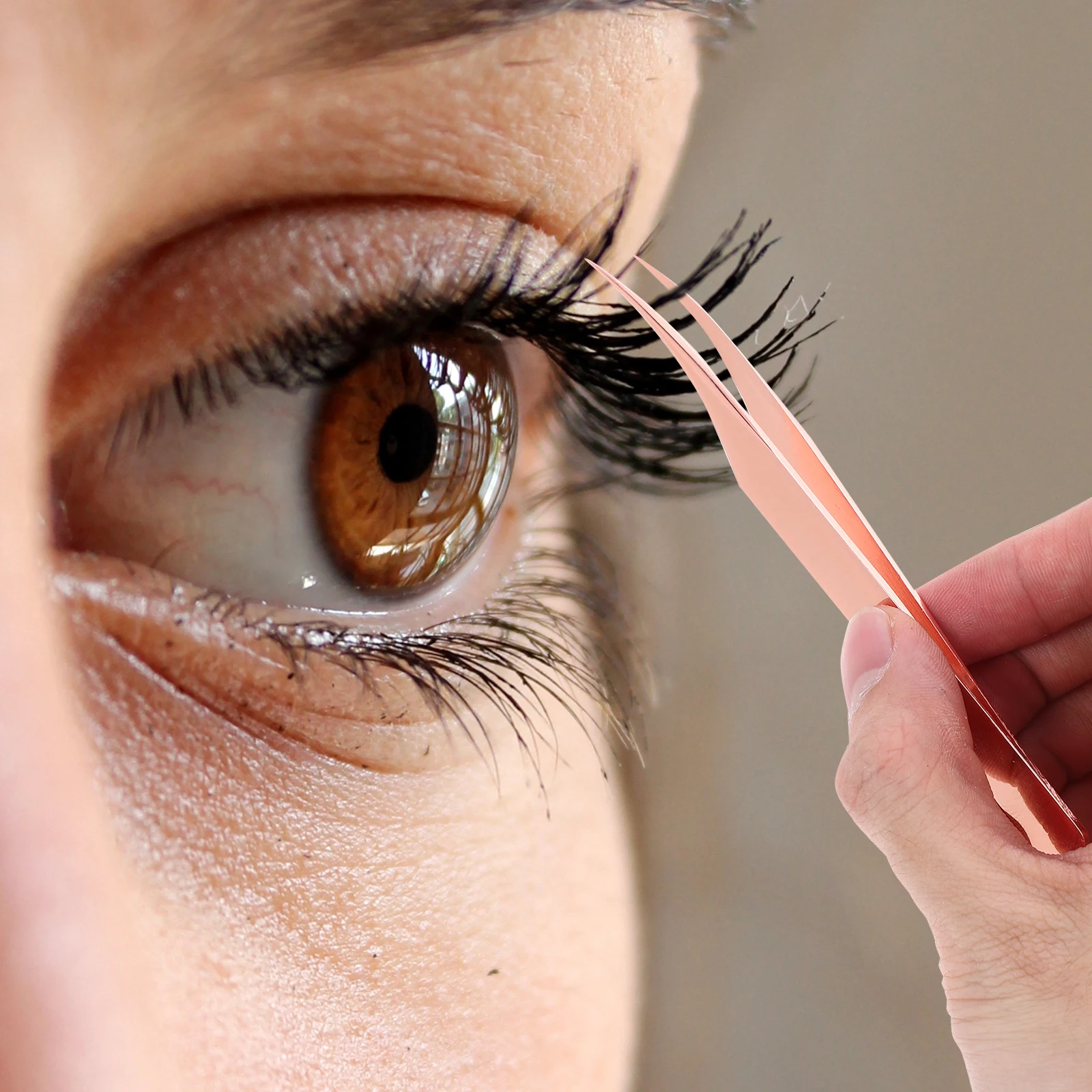 4pcs แหนบขนตาสแตนเลสสตีลชุดเครื่องมือแต่งหน้า Dolphin รูปโค้ง Lash Extensions อุปกรณ์เสริม