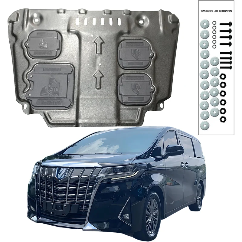 

Higher Quality Alloy Under Engine Guard Mudguard Board Splash Shield Mud Fender Plate Panel For Toyota Vellfire 2011-2023